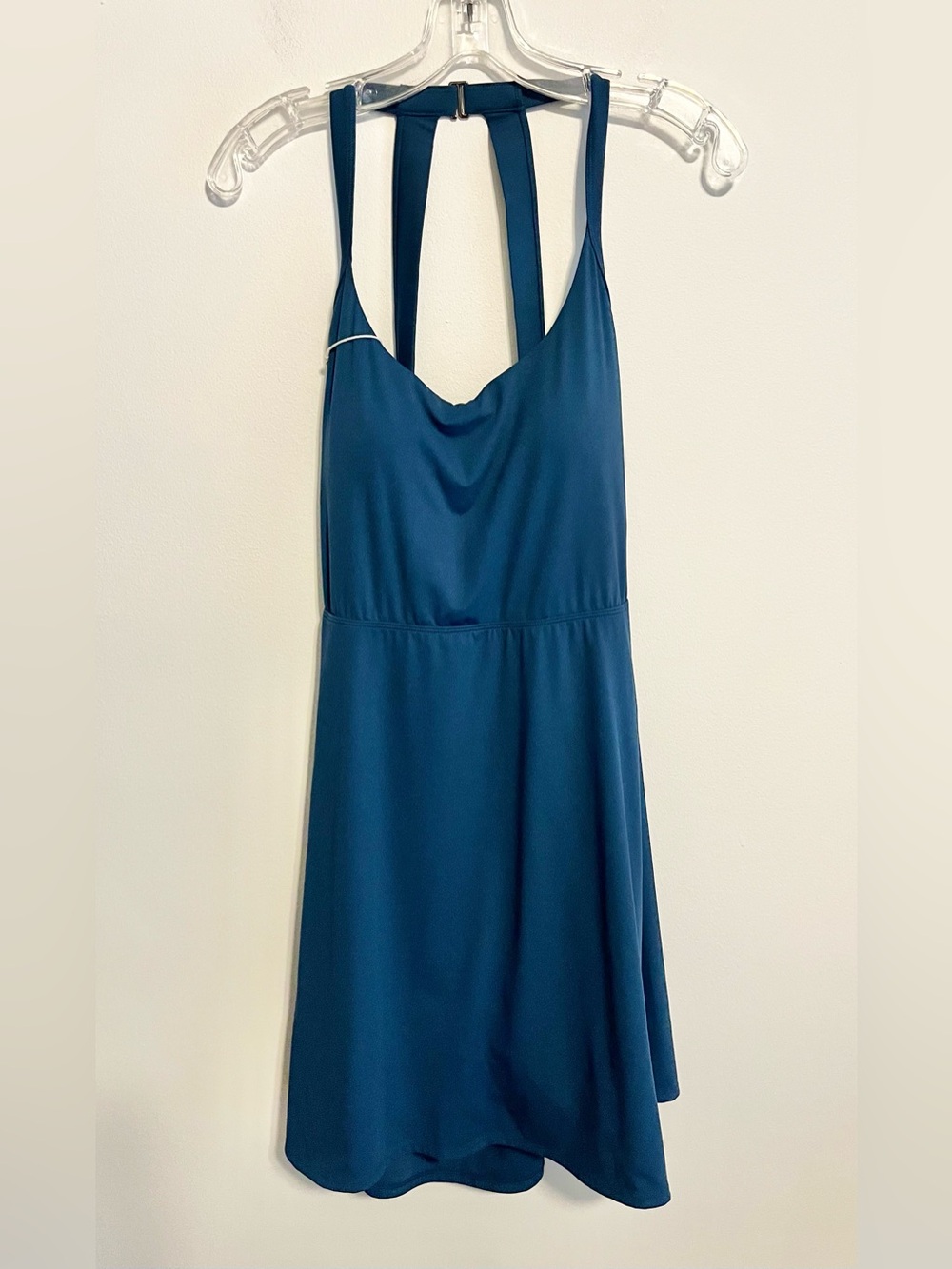 NWT HALARA Active Athleisure Workout Dress. Built-in Bra & Shorts. Teal Blue. XL